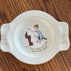 Jimmy Weeks and Nosy Betsy McCalls Friends Vintage Dish